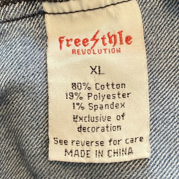 Freestyle Revolution Girls Lightweight Jean Jacket Size XL - Picture 8 of 10